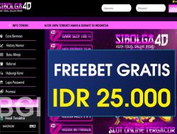 SIBOLGA4D – FREEBET GRATIS RP 25.000 TANPA DEPOSIT