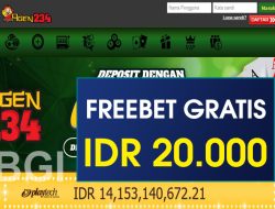 AGEN234 – FREEBET GRATIS RP 20.000 TANPA DEPOSIT