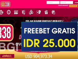 QQ338 – FREEBET GRATIS RP 25.000 TANPA DEPOSIT