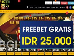 PELANGITOTO888 – FREEBET GRATIS RP 25.000 TANPA DEPOSIT