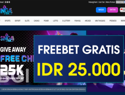 SINGAASIA – FREEBET GRATIS RP 25.000 TANPA DEPOSIT